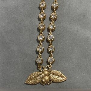 Elegant Gold Bee Pendant Necklace